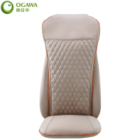 奥佳华(OGAWA)按摩垫OG-1105 米白棕 家用颈椎按摩器 智能检测按摩坐垫 背腰肩按摩北极座全身多功能按摩椅