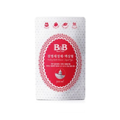 韩国保宁B&B 奶瓶奶嘴液体型清洁剂补充装500ml 