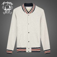 诠渡良品男士纯色棒球服卫衣开衫外套57008