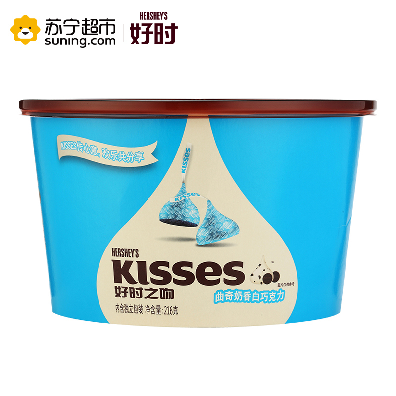 好时之吻 曲奇奶香白巧克力 216g