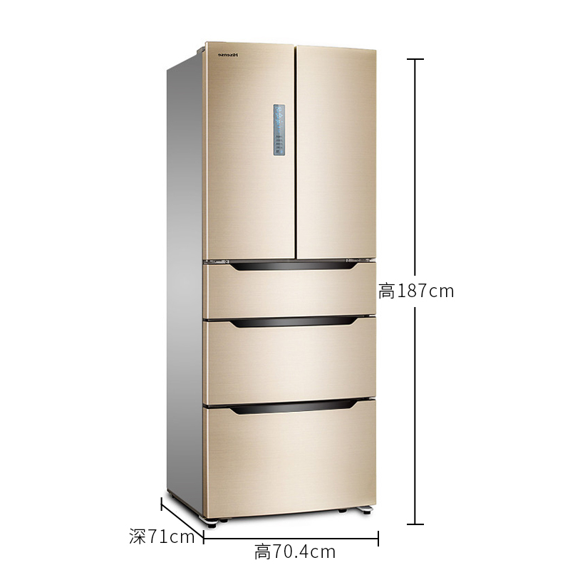 海信（Hisense）BCD-370WTD/Q 370升 法式多门冰箱 立体循环风 风冷无霜 云保鲜技术（流光金）