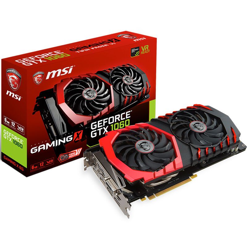微星 MSI GTX 1060 GAMING X 6G GDDR5 192BIT PCI-E 3.0 显卡