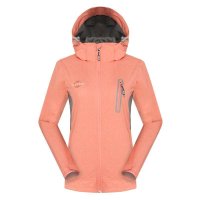 哈克士暗橘色女式软壳外套316002