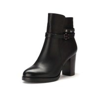 名典粗高跟短靴时尚女士靴子M51719201