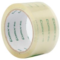 齐心(Comix) JT5506 加长加宽超透封箱胶带55mm*60y(54.9米) 单卷装