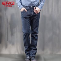 ERQ 2015春夏新款男装牛仔裤男直筒商务修身长裤时尚休闲裤潮