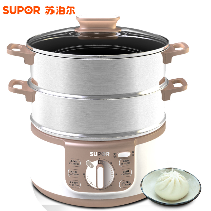 SUPOR/苏泊尔 ZN28YK808-130家用多功能电蒸锅不锈钢大容量电蒸笼