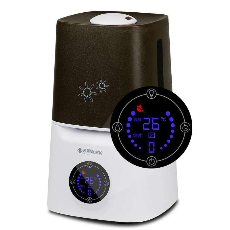 美菱(MELING) 加湿器 MH-390(智能款) 办公室家用大容量空气增湿机 静音皮革纹水箱高端大气增湿器