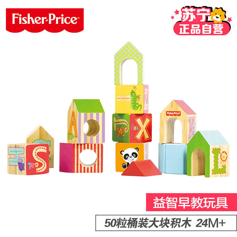 Fisher Price 费雪 小房子积木FP6OO5 环保益智儿童礼品高清大图