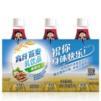 [苏宁易购超市]桂格高纤燕麦乳榛果味350毫升*3联瓶