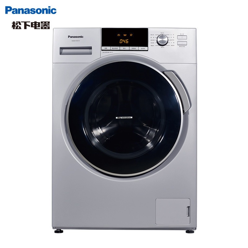 松下(Panasonic) XQG60-EA6122 6公斤 大直径内桶中途添衣多段控温泡沫洗更洁净滚筒洗衣机(银色)