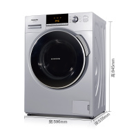 松下(Panasonic) XQG60-EA6122 6公斤 大直径内桶中途添衣多段控温泡沫洗更洁净滚筒洗衣机(银色)