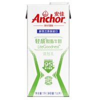 安佳超高温灭菌脱脂牛奶 12x1lt箱