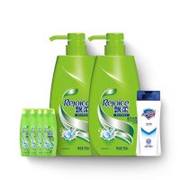 [苏宁超市]飘柔滋润去屑洗发露(750ml*2+80ml*4)+舒肤佳纯白清香型沐浴露200毫升