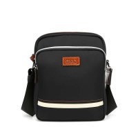 男士防水面料黑色单肩包(轻)G817-5黑色