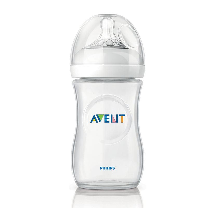 飞利浦 AVENT 新安怡宽口径自然原生系列PP奶瓶9oz/260毫升单个装 SCF693/17 英国原装进口