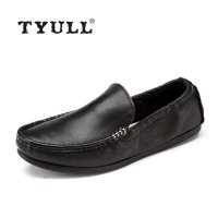 男士帆船鞋一脚蹬懒人鞋软底软皮