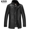 KRR001 男士真皮羽绒服水貂立领海宁真皮皮衣绵羊皮夹克皮草外套