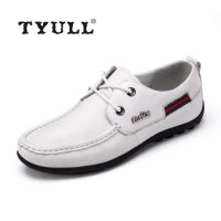 垂钓者\TYULL 头层软牛皮帆船鞋时尚休闲皮鞋 51004