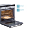 西门子(SIEMENS)66升 原装进口 嵌入式电烤箱HB43GB550W 不锈钢管发热 热风循环