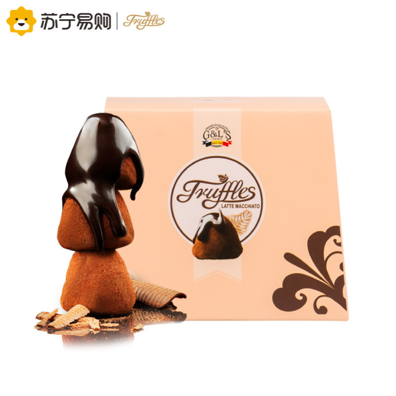 [苏宁超市]德菲丝(Truffles )松露形代可可脂巧克力拿铁玛奇朵系列100g 比利时进口