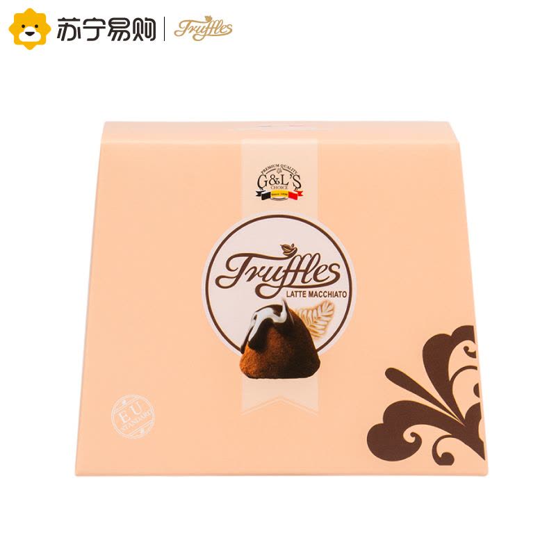 [苏宁超市]德菲丝(Truffles )松露形代可可脂巧克力拿铁玛奇朵系列100g 比利时进口图片