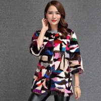 KRR D004-4 冬新款整貂水貂中长款外套