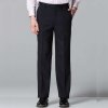 卡丹狄诺男款黑色时尚简约羊毛长西裤  CPK02608