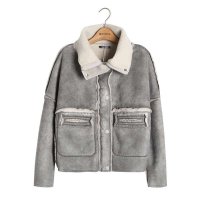 拓谷2015冬装新款女式欧美开衫短外套女上衣潮