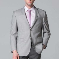卡丹狄诺男款灰色商务简约西服(羊毛)  CAH12586
