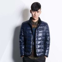 贝纳·川男装男士轻薄羽绒服外套立领休闲羽绒衣防寒服男士冬装 