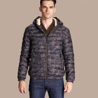 杰奥男士防雾霾墨镜滑雪概念短款羽绒服