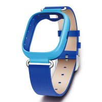 小天才电话手表表带 皮革款 天空蓝