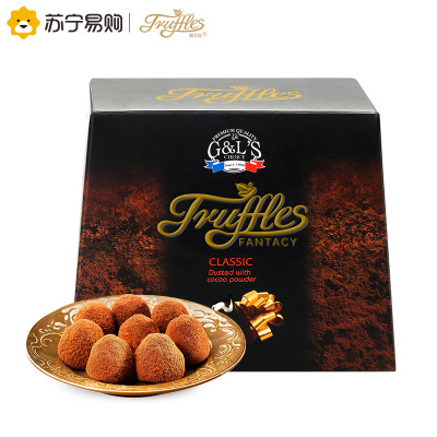 Truffles德菲丝松露形代可可脂巧克力浓情古典型100g*4盒 法国进口糖果巧克力礼盒休闲零食品