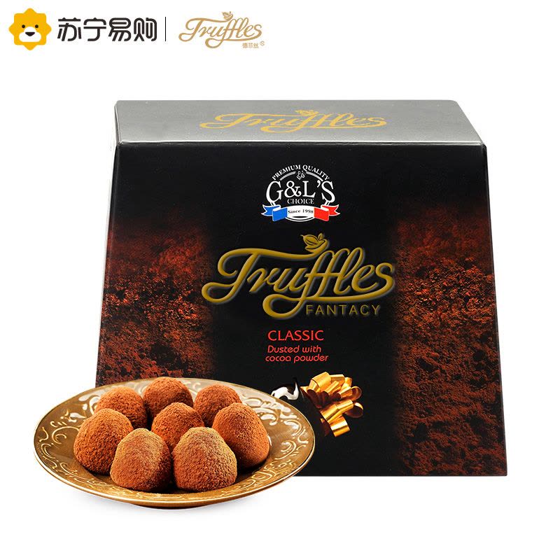 Truffles德菲丝松露形代可可脂巧克力浓情古典型100g*4盒 法国进口糖果巧克力礼盒休闲零食品图片