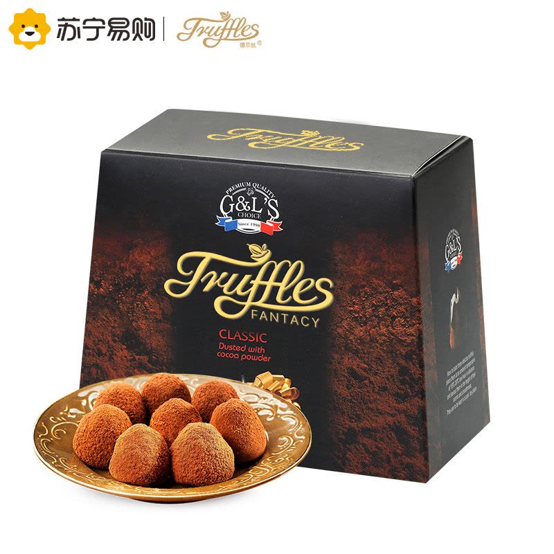Truffles德菲丝松露形代可可脂巧克力浓情古典型100g*4盒 法国进口糖果巧克力礼盒休闲零食品图片