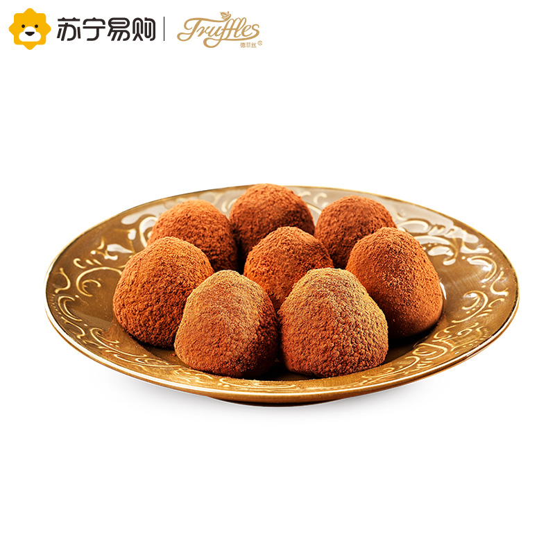 Truffles德菲丝松露形代可可脂巧克力浓情古典型100g*4盒 法国进口糖果巧克力礼盒休闲零食品