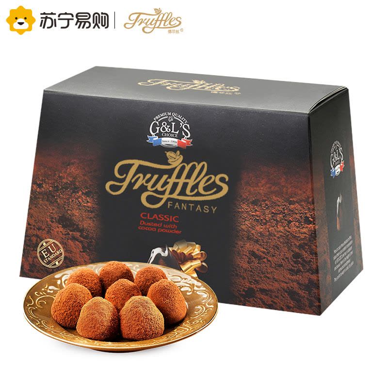 Truffles德菲丝松露形代可可脂巧克力浓情古典型500g*2盒 法国进口糖果巧克力礼盒休闲零食品图片