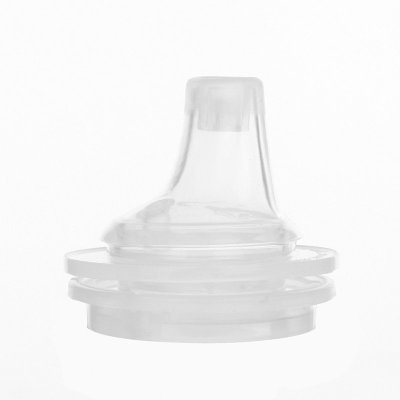 小不点鸭嘴饮水嘴/勺子型米糊嘴 果汁奶嘴 宽口硅胶奶瓶通用-透明HBH-22