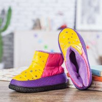 宝人(Boree) 女款玫红撞色拼接保暖棉鞋93352350121