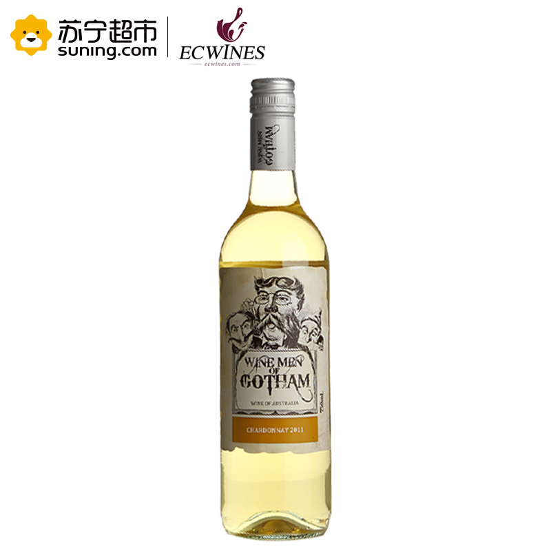 澳大利亚进口红酒哥谭绅士系列霞多丽干白葡萄酒750ml