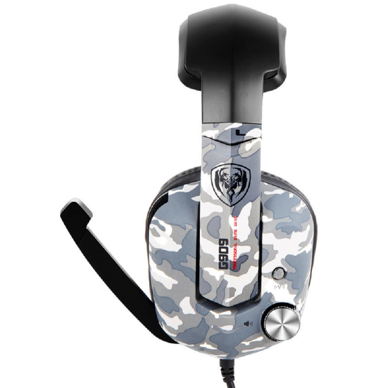 硕美科(SOMIC) G909迷彩版 混色7.1声效游戏耳机 头戴式电脑耳麦