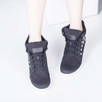 宝人(Boree) 专柜同步女款酒红铆钉时尚内增高鞋BRW80820黑色