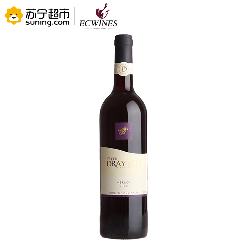 澳大利亚进口红酒彼得德雷顿系列梅洛干红葡萄酒750ml