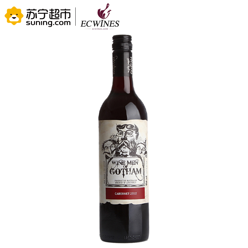 澳大利亚进口红酒哥谭绅士系列嘉本纳干红葡萄酒750ml