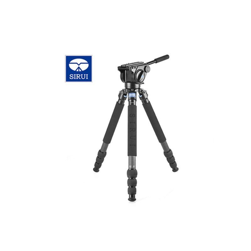 思锐SIRUI R4214X+VH15 碳纤维三脚架 旋钮式 三脚架套装 折合高度560mm 最大承重25KG