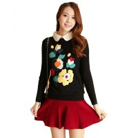 爱丽缇 2015半身裙秋冬新款百搭纯色针织半身裙A字裙伞裙女J1828