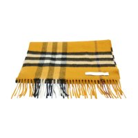 巴宝莉 BURBERRY 中性山羊绒围巾经典格纹 3953992