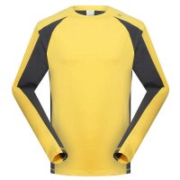 哈克士黄色男式长袖排汗衣338108