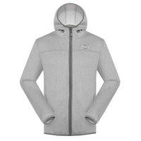 哈克士浅灰色男式刷毛外套318107